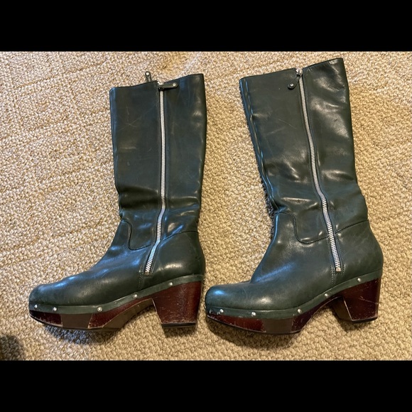 RARE…Rockport Adiprene by Adidas genuine leather green boots - Picture 5 of 12